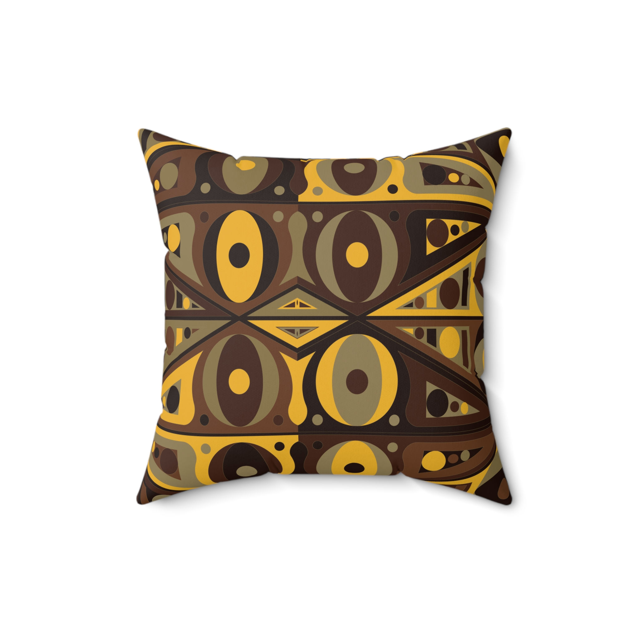 Golden Gaze - Throw Pillow