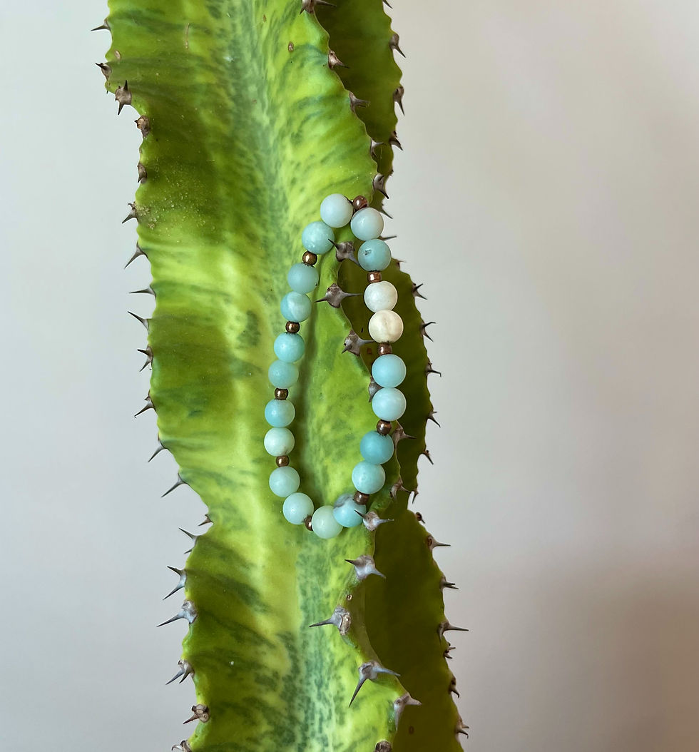 Thumbnail: Amazonite + Copper Bracelet
