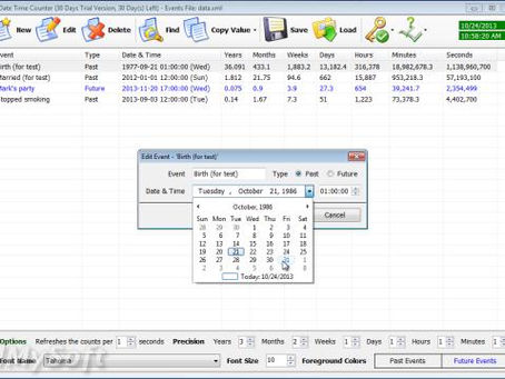 Date Time Counter 4.67 Crack Free [Win/Mac]