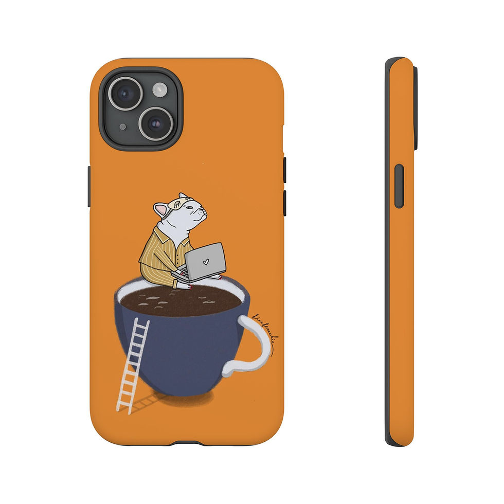 Thumbnail: "Coffee Cup" Phone Case in Orange