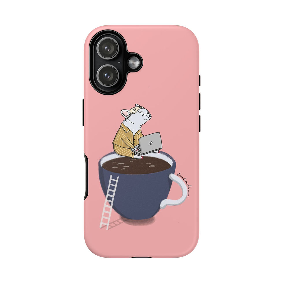 Thumbnail: "Coffee Cup" Phone Case in Pink