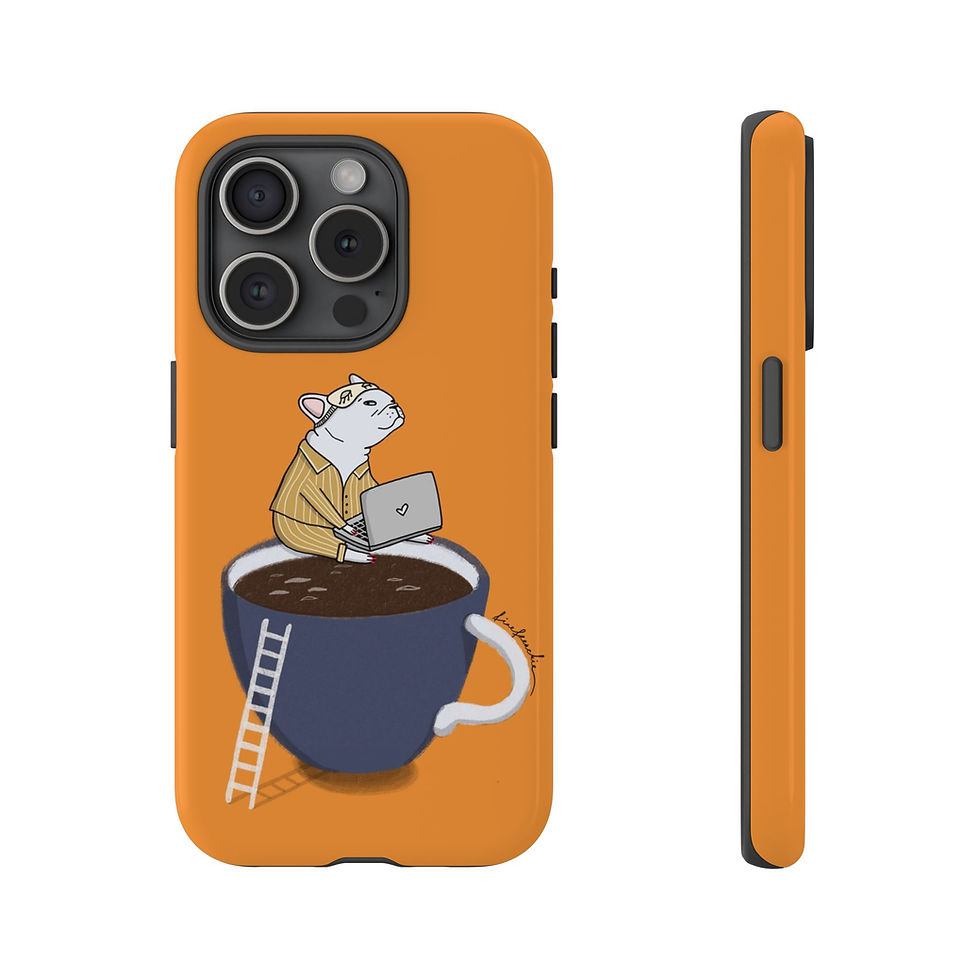 Thumbnail: "Coffee Cup" Phone Case in Orange