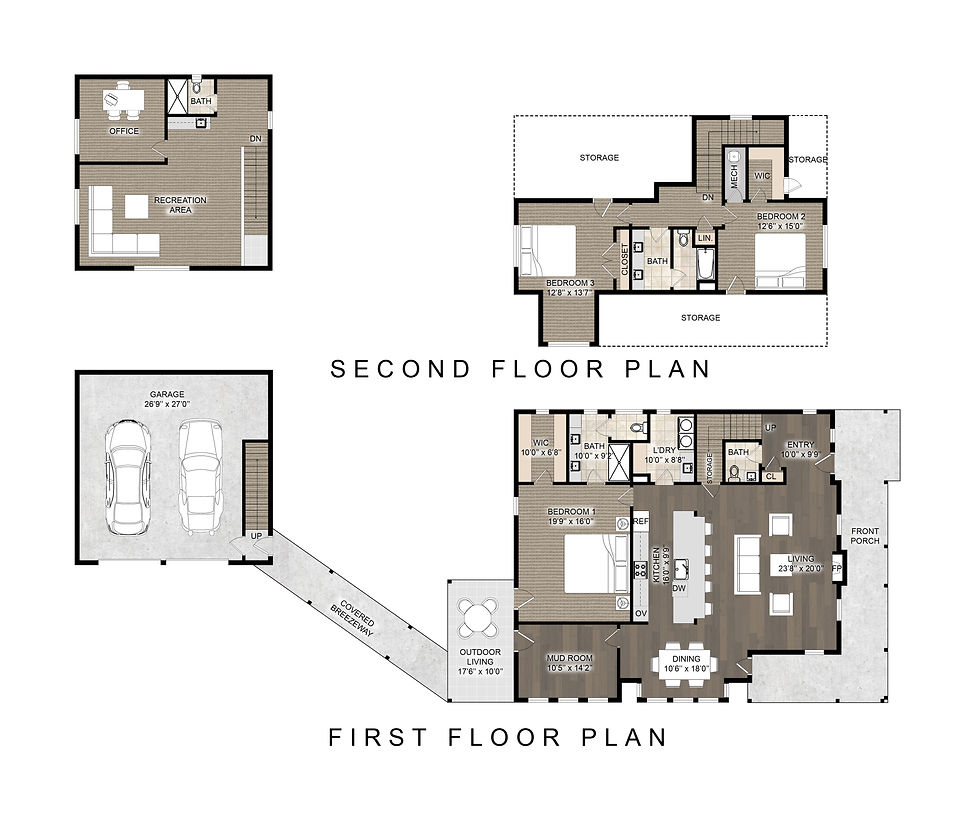 The Carnation Farmhouse floor plan by Hultquist Homes