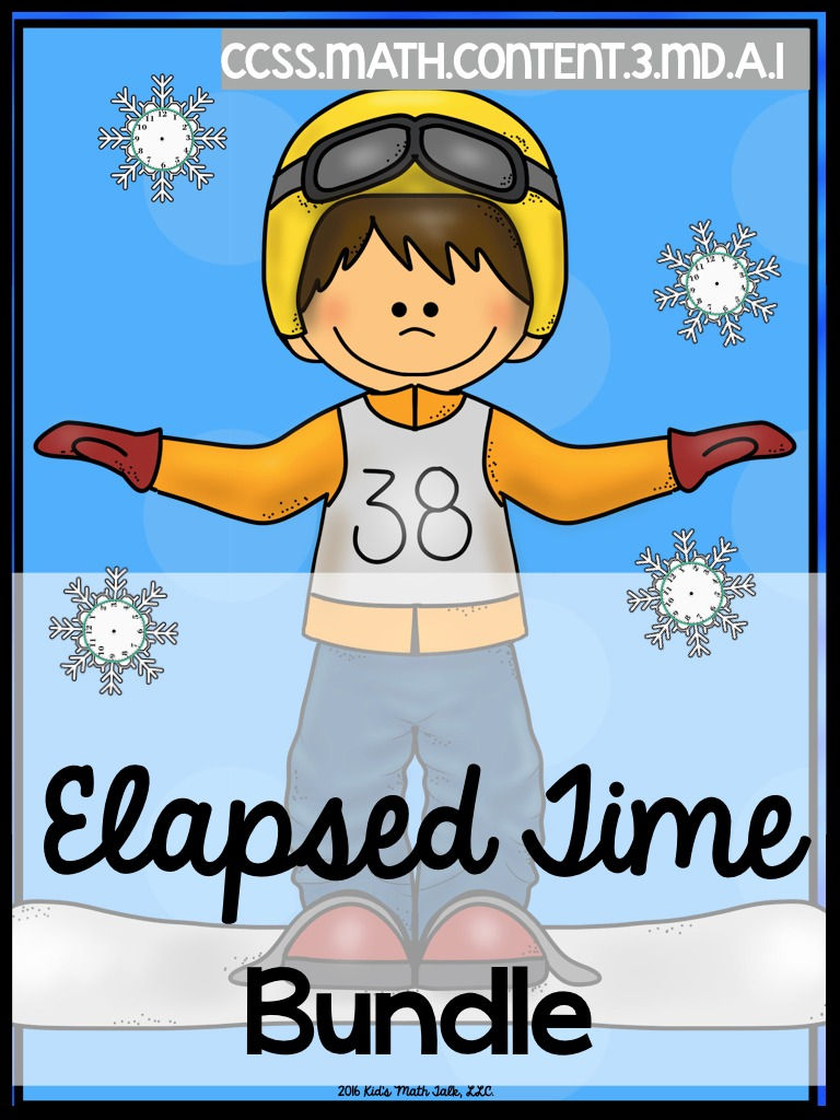 Winter Elapsed Time Word Problems