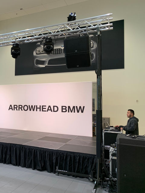 Corporate event stage sound system and lighting by ShowMasters in Phoenix AZ
