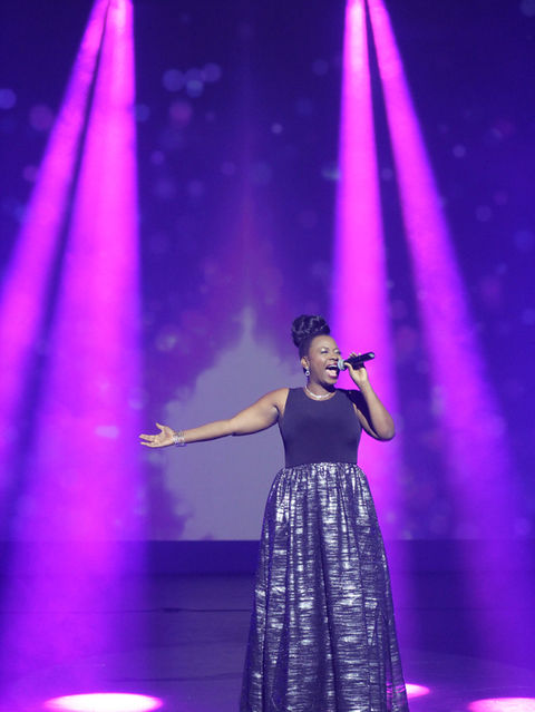 Solo vocalist performance stage lighting and sound rental by ShowMasters in Phoenix AZ
