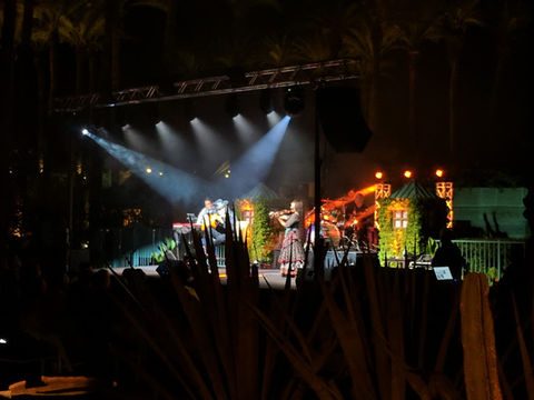 Live band concert with stage lighting and sound system rental by ShowMasters in Phoenix AZ