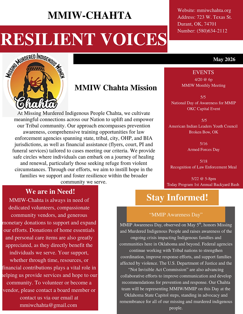 Resilient Voices Newsletter