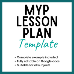 MYP Lesson Plan Template