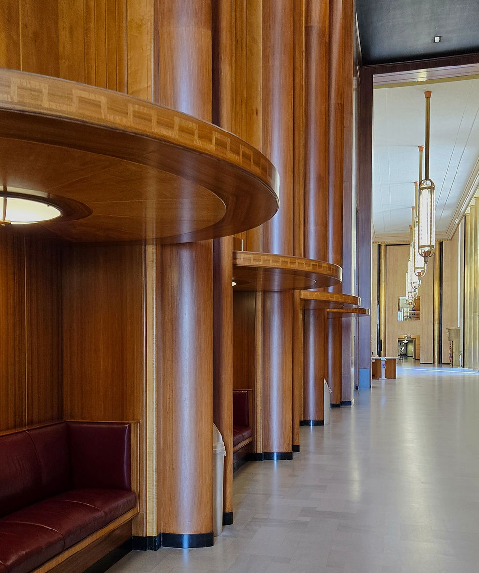 Inside the capitol of Bismarck