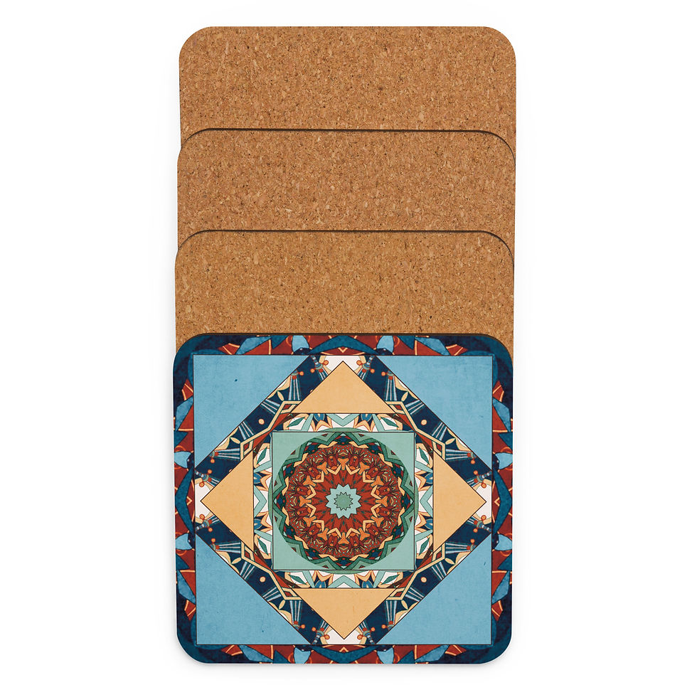 Thumbnail: Cork-back coaster: Honour Dunhuang