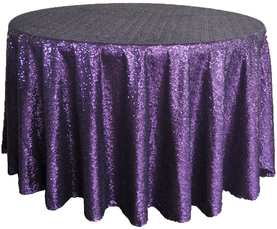 Tafellinnen Glitter Paars 8p