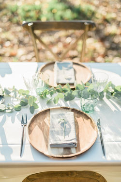 Styling van een trouwfeest