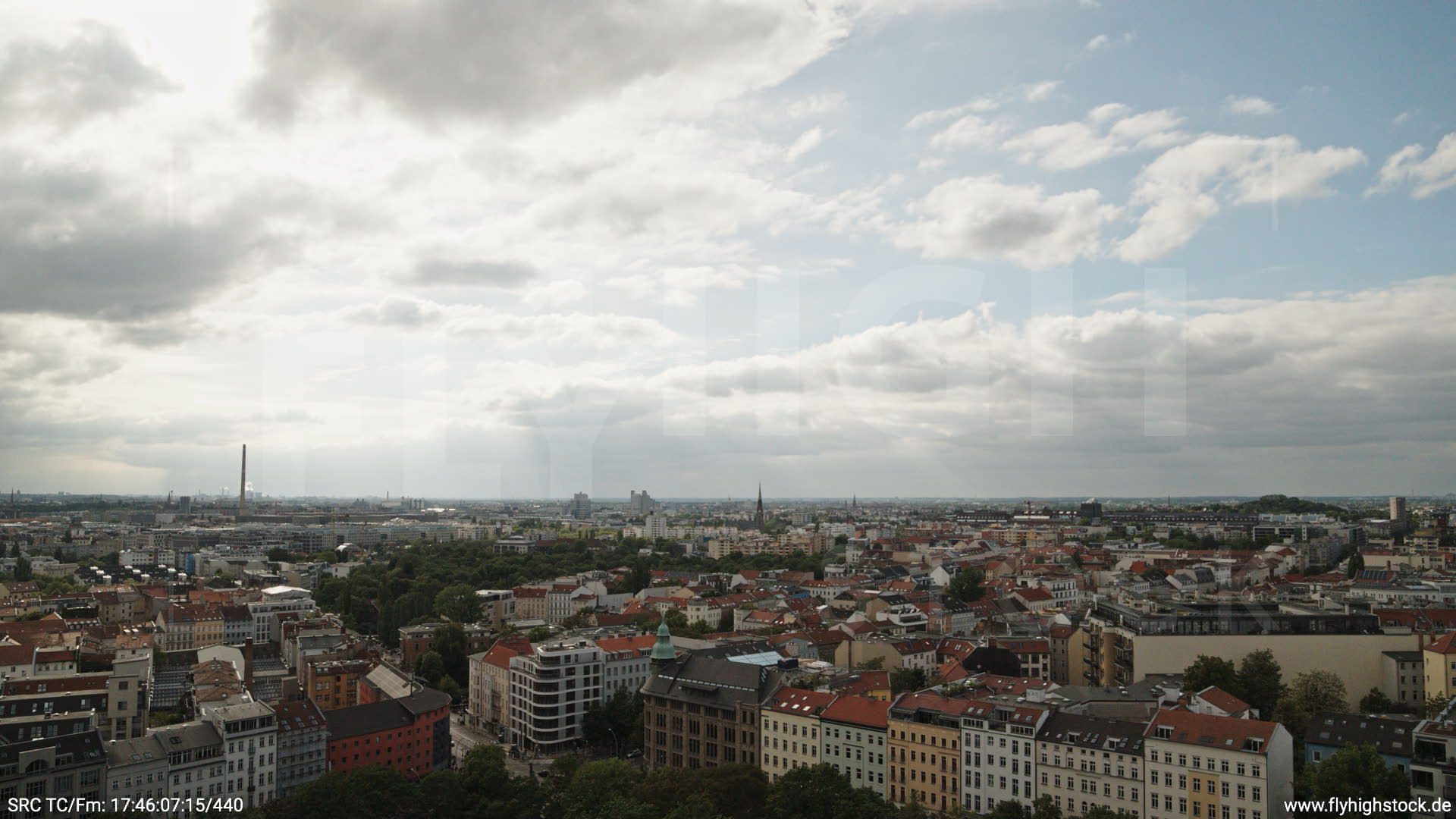Berlin Volkspark am Weinberg Skyline Hub tagsüber