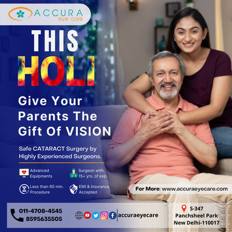 This Holi, Give you Parents the Gift of Vision!