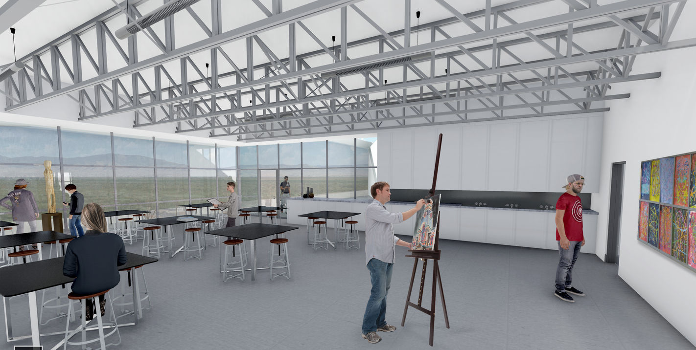 Art Bridge Classroom with Outdoor Art Deck