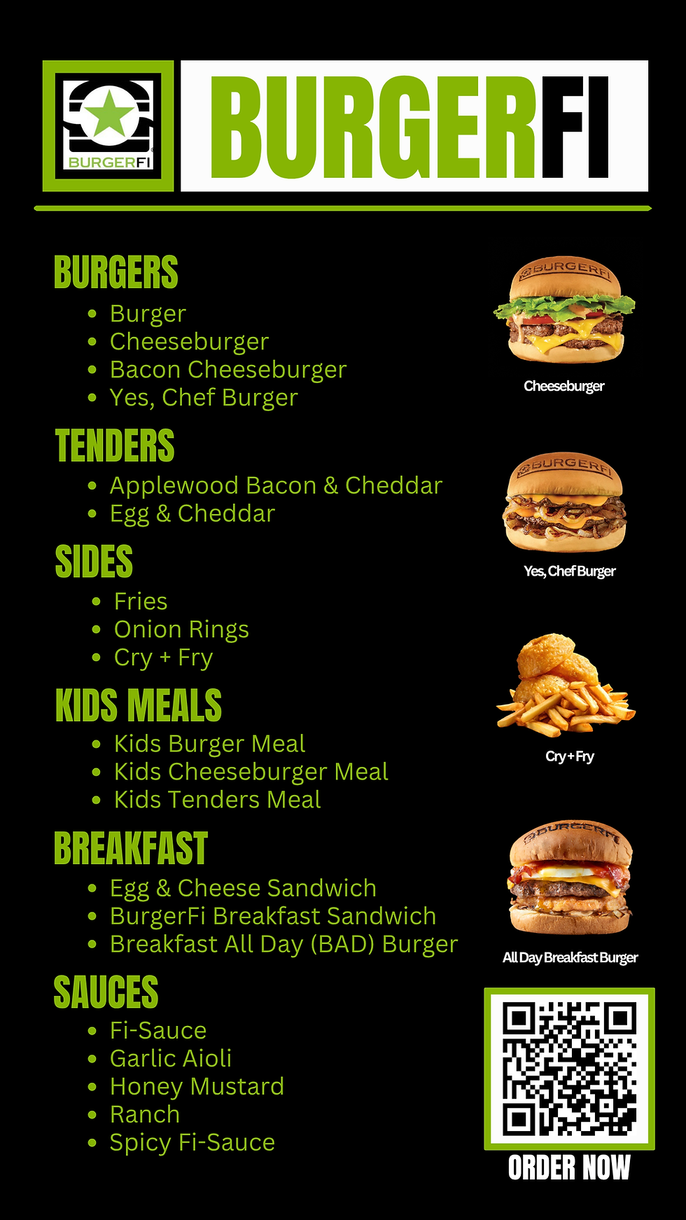 Menu for Website BFi
