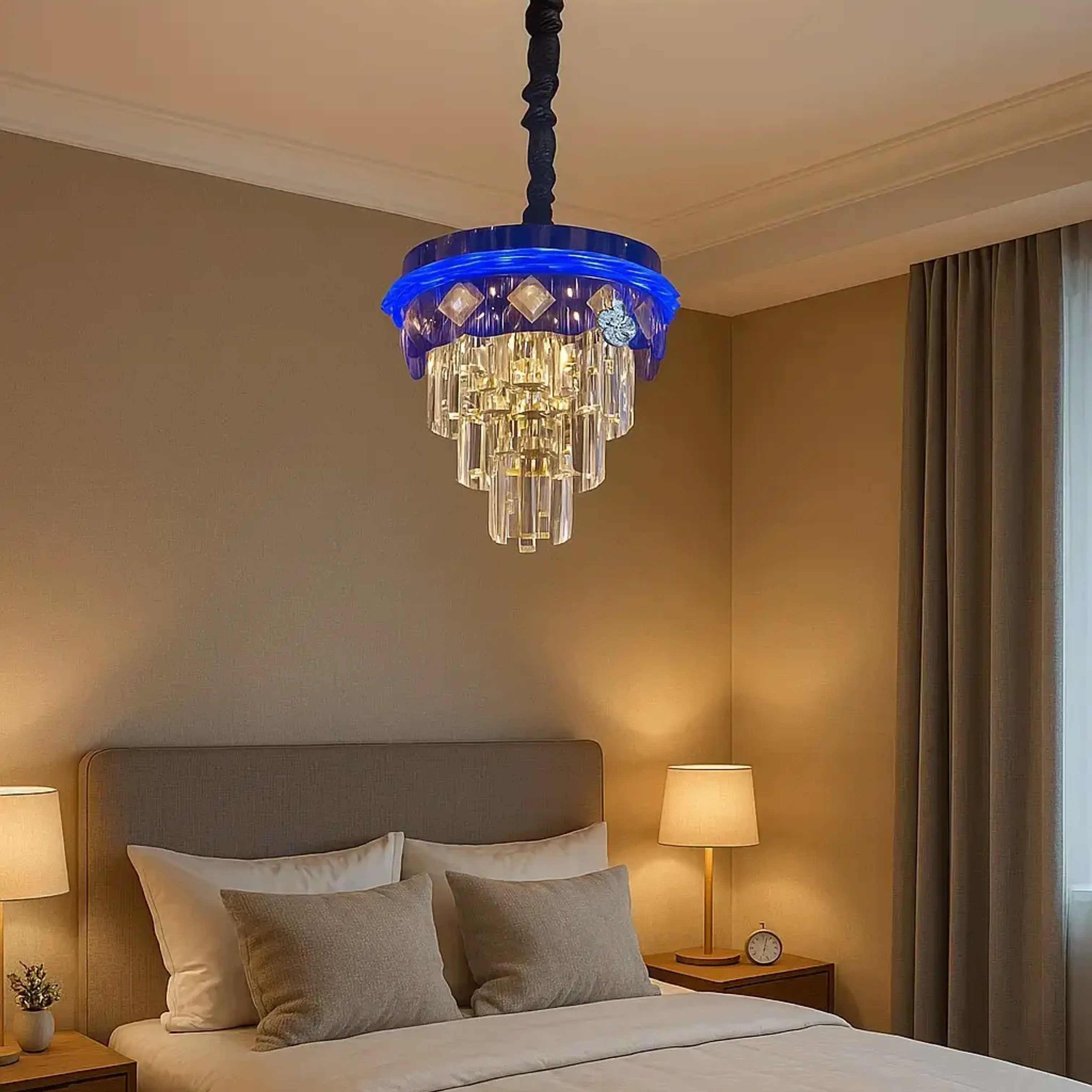 Round LED chandelier (300mm) for Dining & Living Rooms – GST T6137/300
