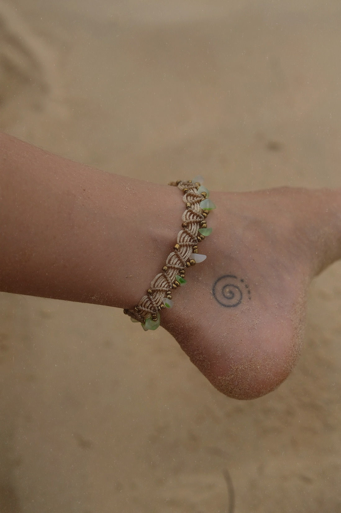 sea glass lakaw anklet