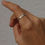Miniaturbild: slim hammered ring