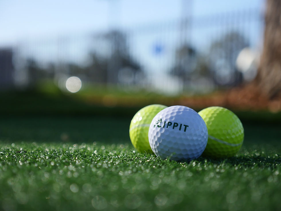 A trio of Golf balls