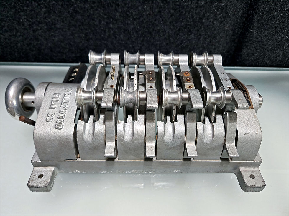 Thumbnail: Hollywood Film Co. Universal 16mm 4 Gang Editing Synchronizer Vintage Model 4-16