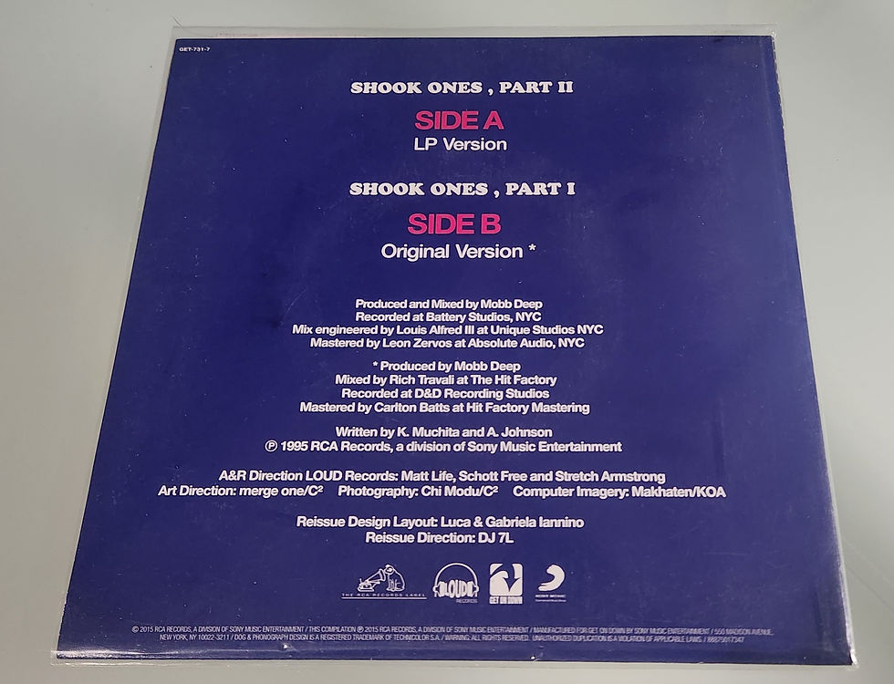 Thumbnail: Mobb Deep "Shook Ones" Pt 1 & 2 Vinyl Record 7-Inch 45 rpm