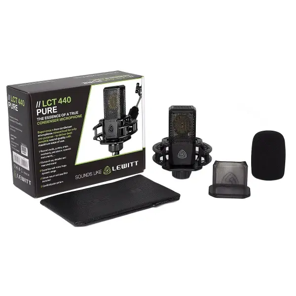 Thumbnail: Lewitt LCT 440 PURE Large-Diaphragm Cardioid Condenser Microphone