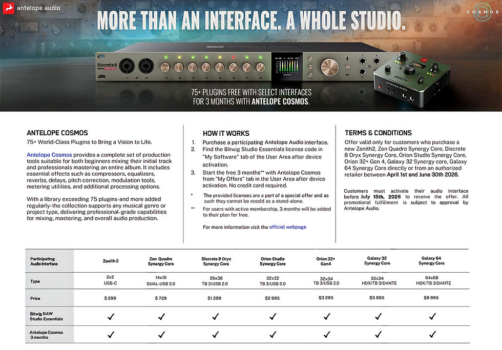 Thumbnail: Antelope Audio Galaxy 32 Synergy Core Thunderbolt Audio Interface