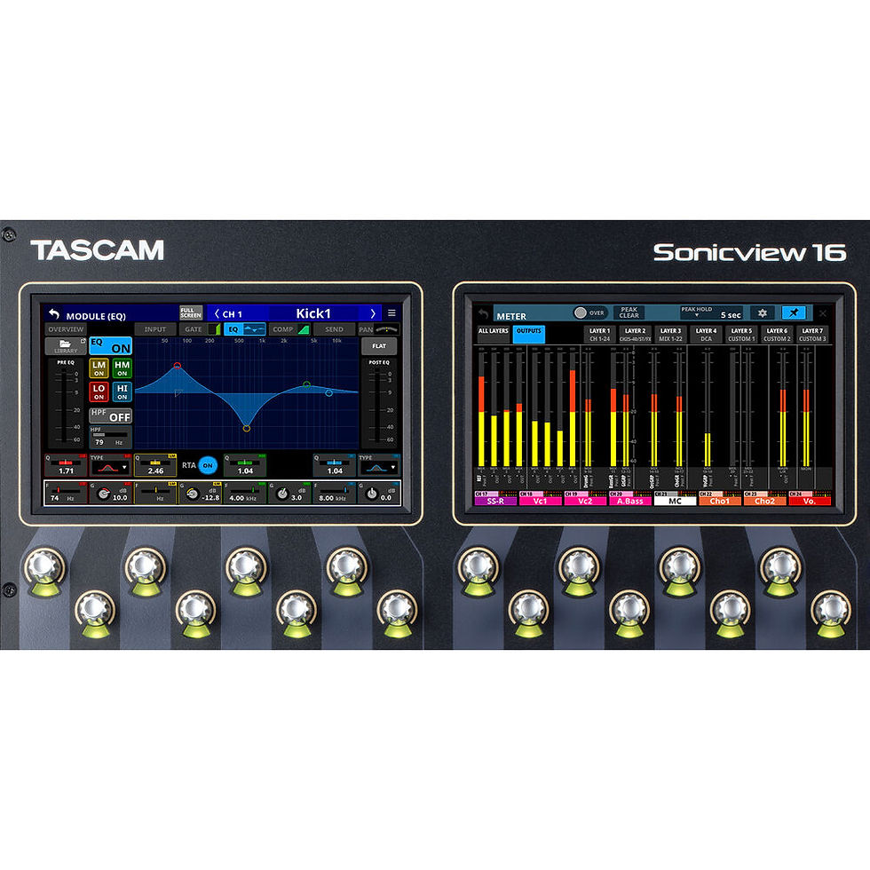 Thumbnail: TASCAM Sonicview 16XP 16-Channel Digital Mixing Console and Multitrack Recorder