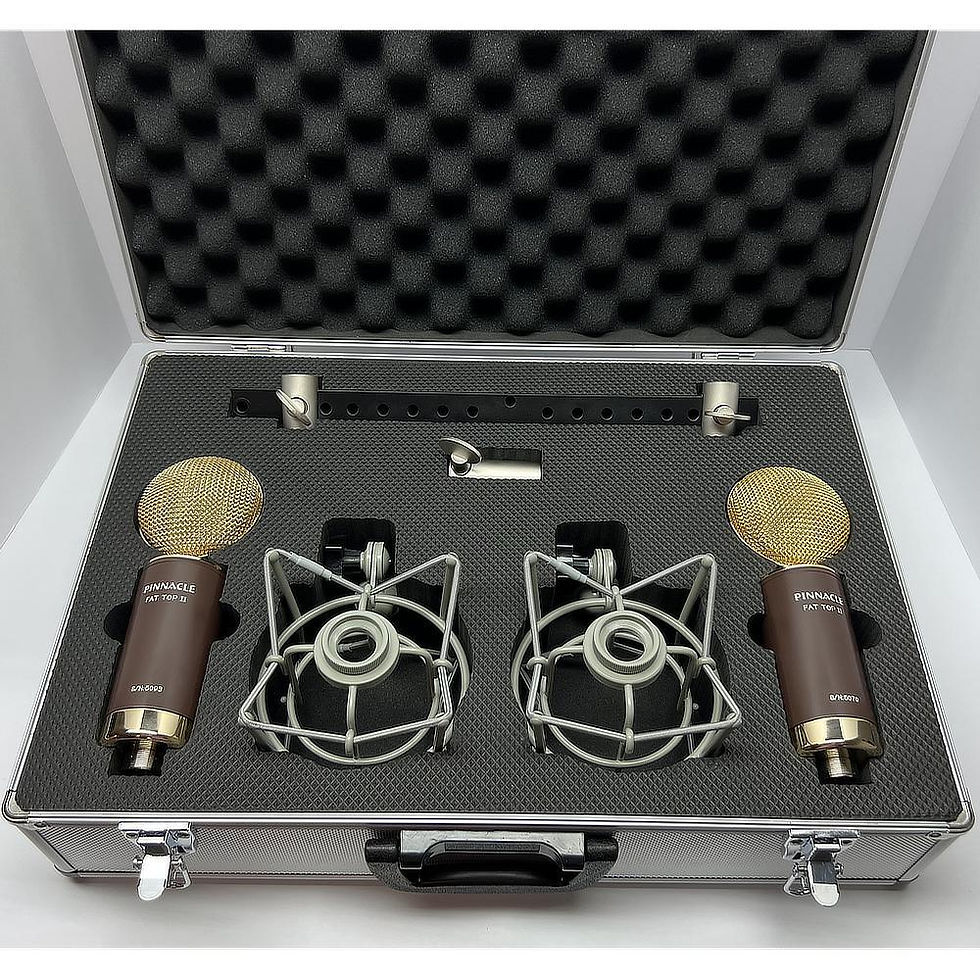Thumbnail: Pinnacle Microphones Fat Top II Brown Active Passive Stereo Pair