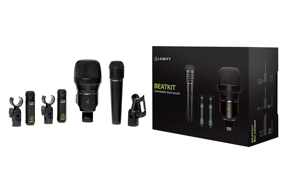 Lewitt BEATKIT Drum Mic Package Red Beard Pro Audio