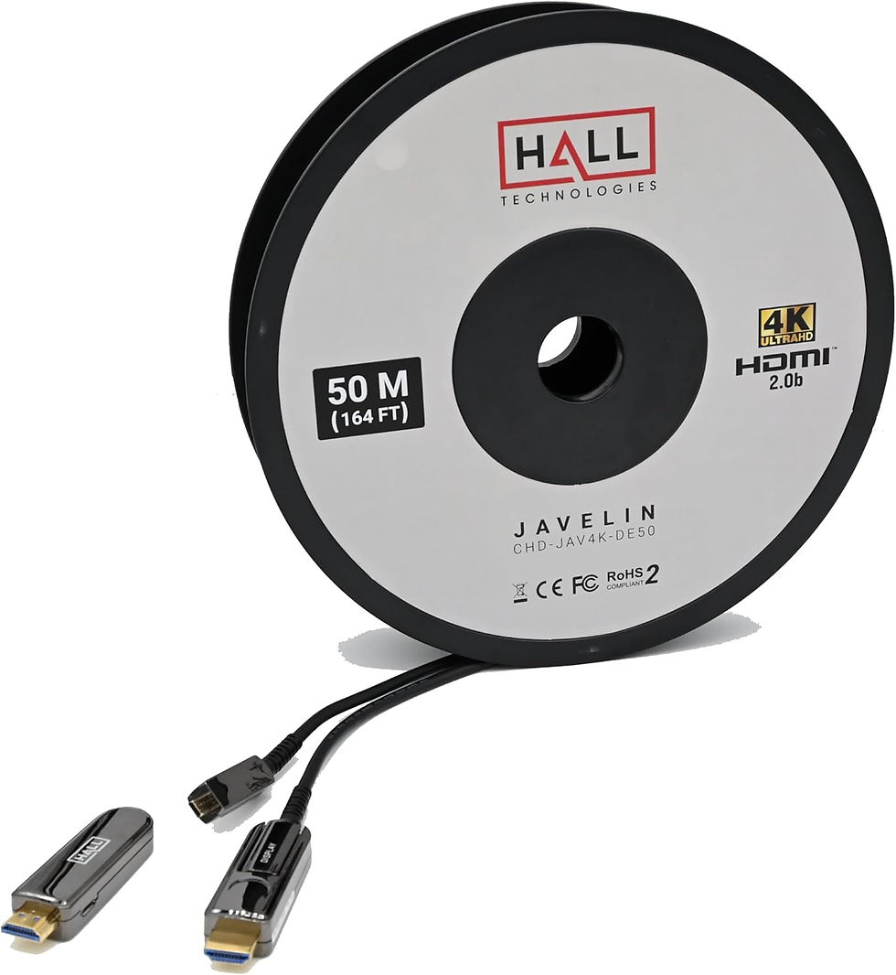 Thumbnail: Hall Technologies CHD-JAV4K-DE15 4K Javelin Active Plenum HDMI Cable B-Stock