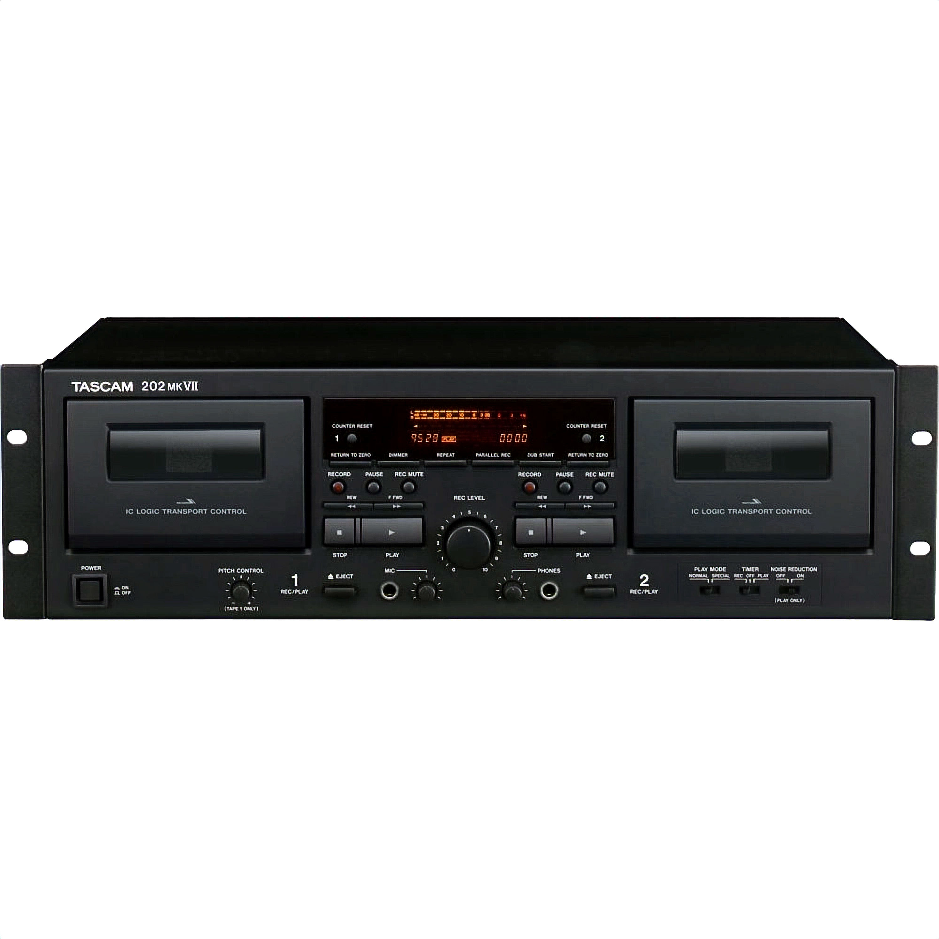 TASCAM 202MKVII Dual Cassette Deck with USB