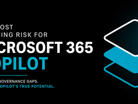 An image for the blog post "The Most Pressing Risk for Microsoft 365 Copilot"