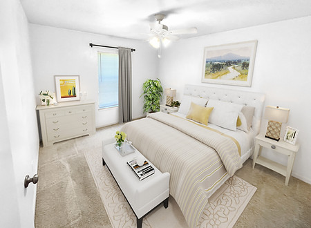 A bedroom at North Pointe Villas in Gainesville, Florida