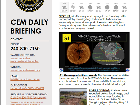 CEM Daily Briefing | 24OCT19