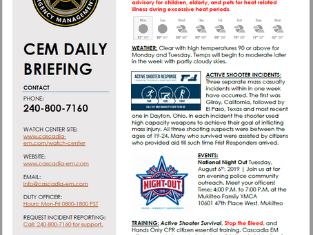 CEM Daily Briefing | 05AUG19