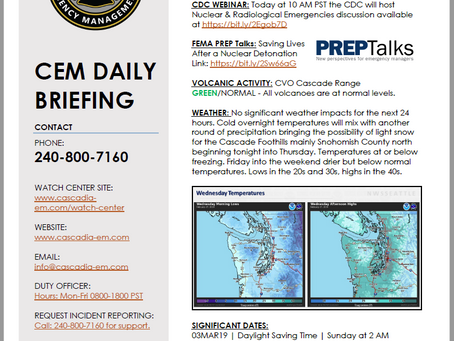 CEM Daily Briefing