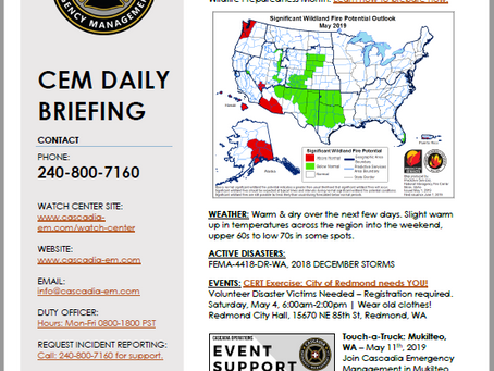 CEM Daily Briefing | 02MAY19