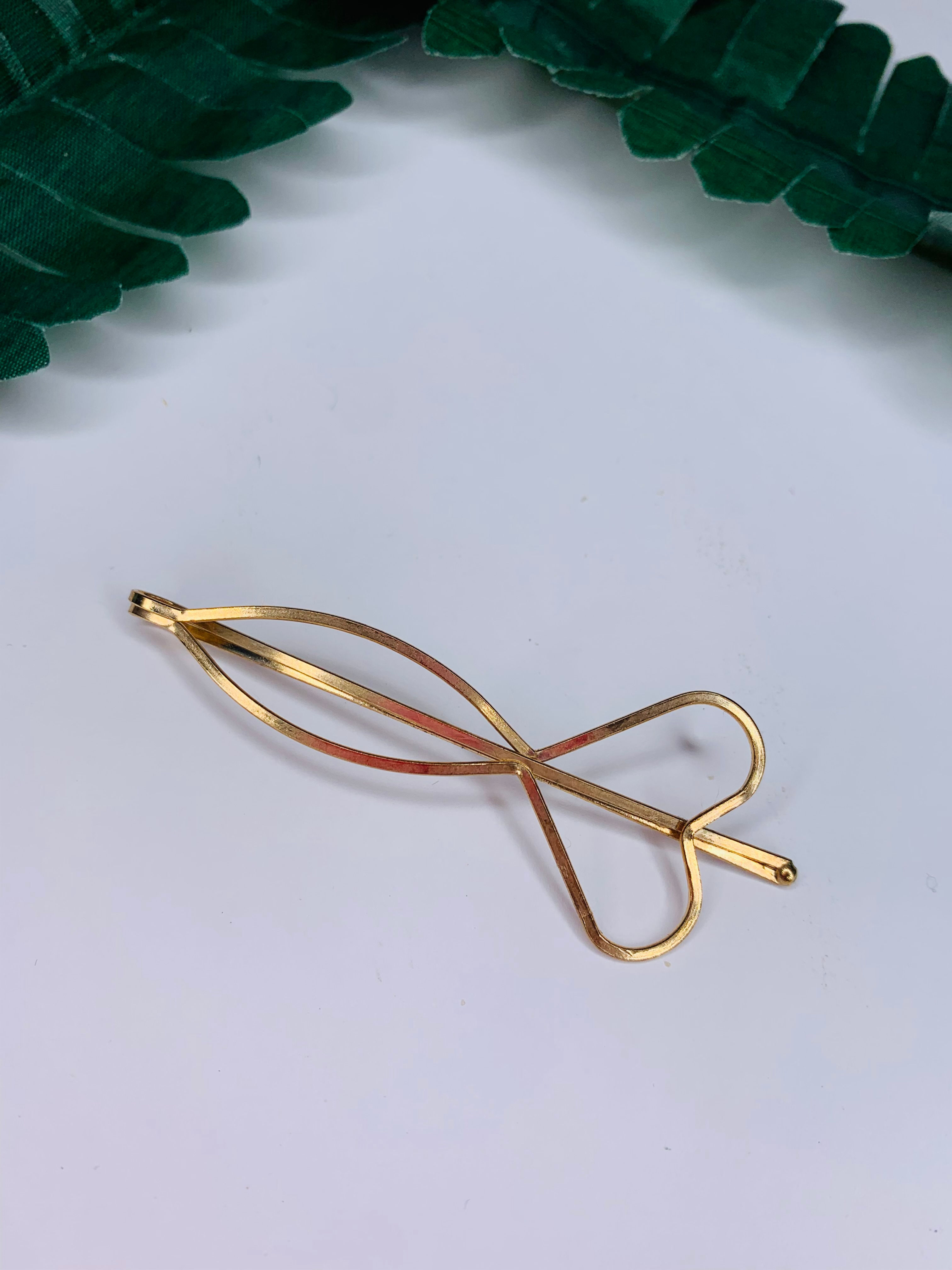 Heart Bow Bobbie Pin