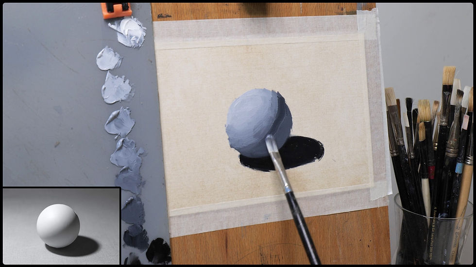 painting core shadow