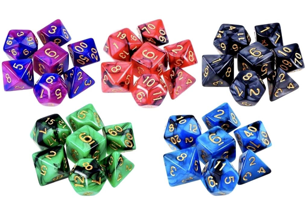 Double Color RPG Dice (MSRP $8)