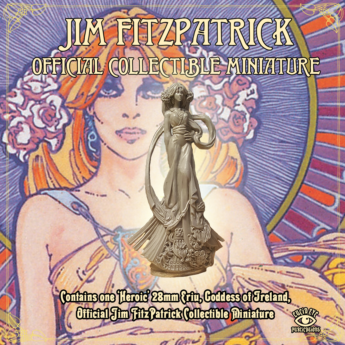Jim FitzPatrick Official Collectible Miniature - Ériu, of Irel (SMRP $15)