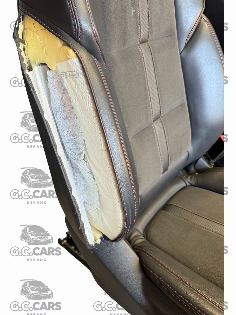 Thumbnail: VF SSV SEDAN STORM SEAT SET HOLDEN COMMODORE GENUINE GM   RED STITCHING