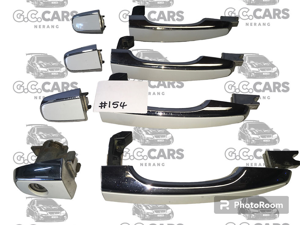 Thumbnail: HOLDEN COMMODORE GENUINE GM OUTER DOOR HANDLE CHROME SET OF 4 WHITE