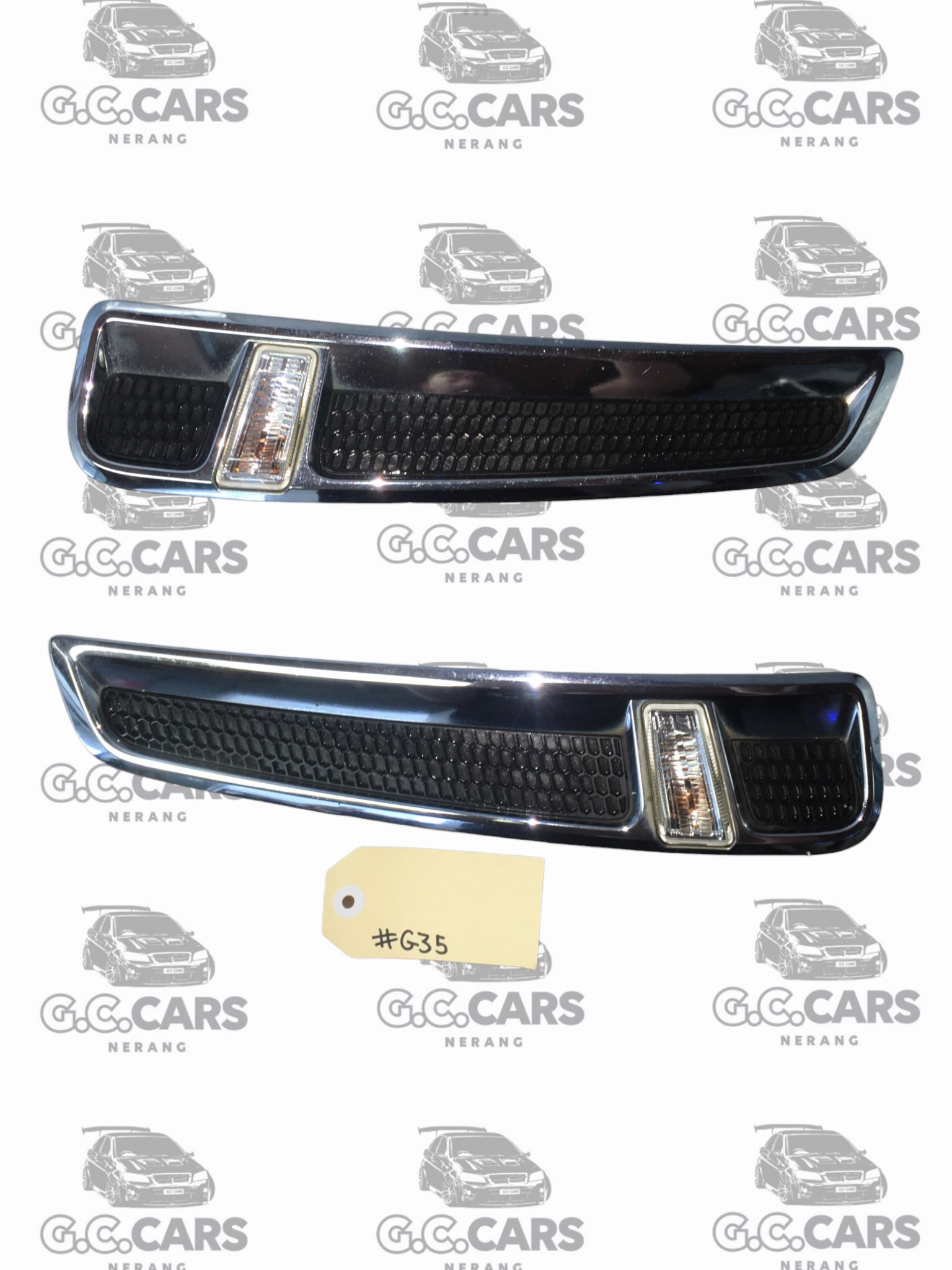 VF SIDE GUARD FLUTES & INDICATOR LH RH HOLDEN COMMODORE GENUINE GM CHROME PAIR