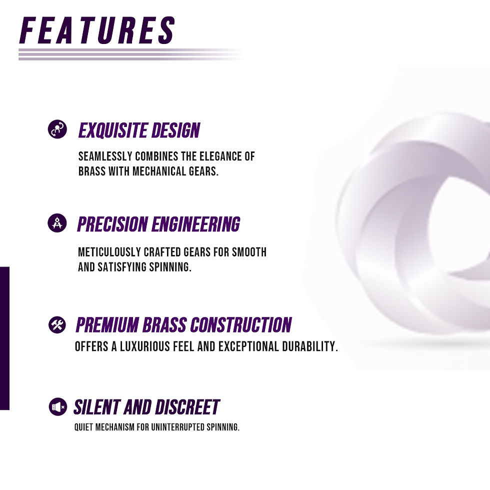 Thumbnail: Brass Cube Gears Spinner