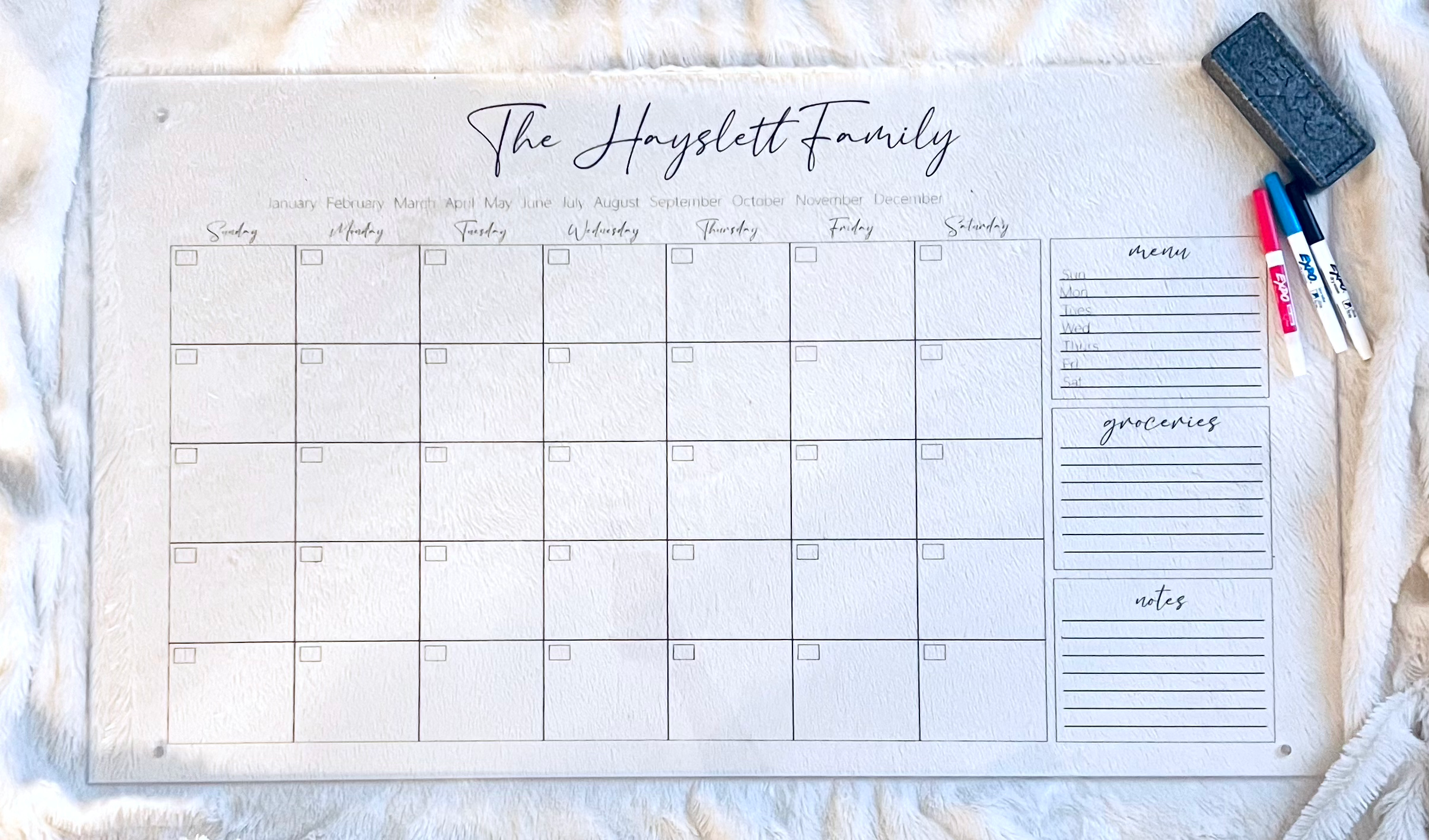 Customizable Calendar