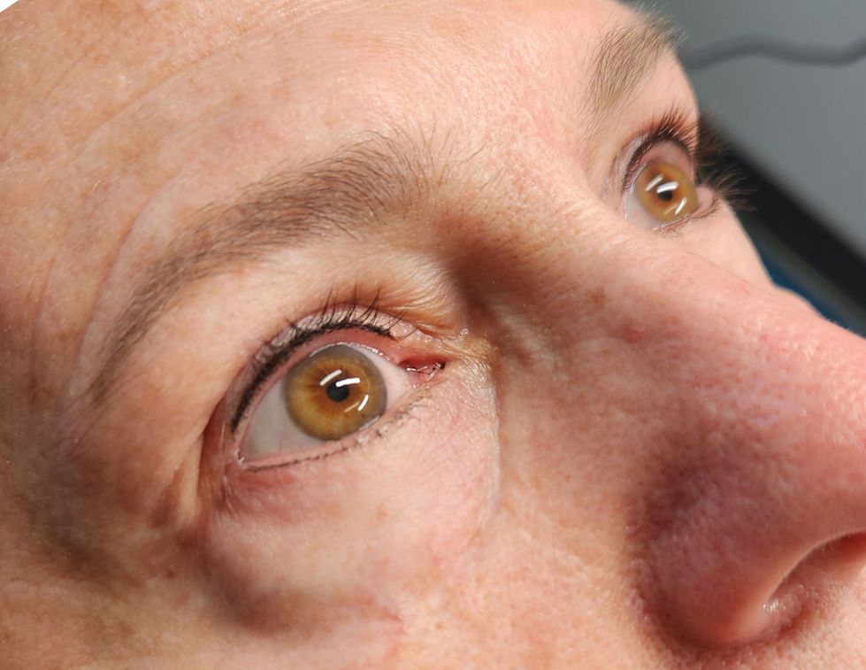 Permanent eyeliner lash line enhancement creating fuller-looking lashes with a natural, barely-there finish